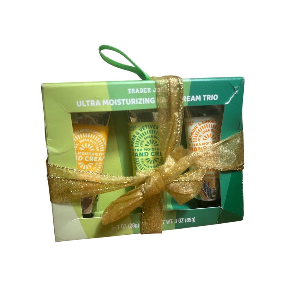 Trader Joes Hand Cream Variety 3-Pack 3oz Total Orange Pear Spices | E9